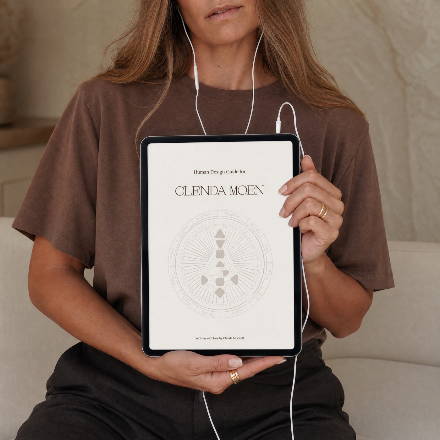 The personalised guide on an iPad
